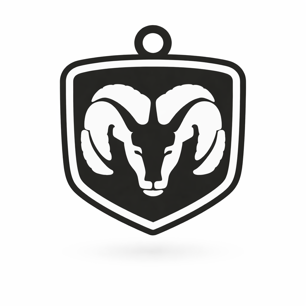 Logo Dodge Ram - Brelok do kluczy