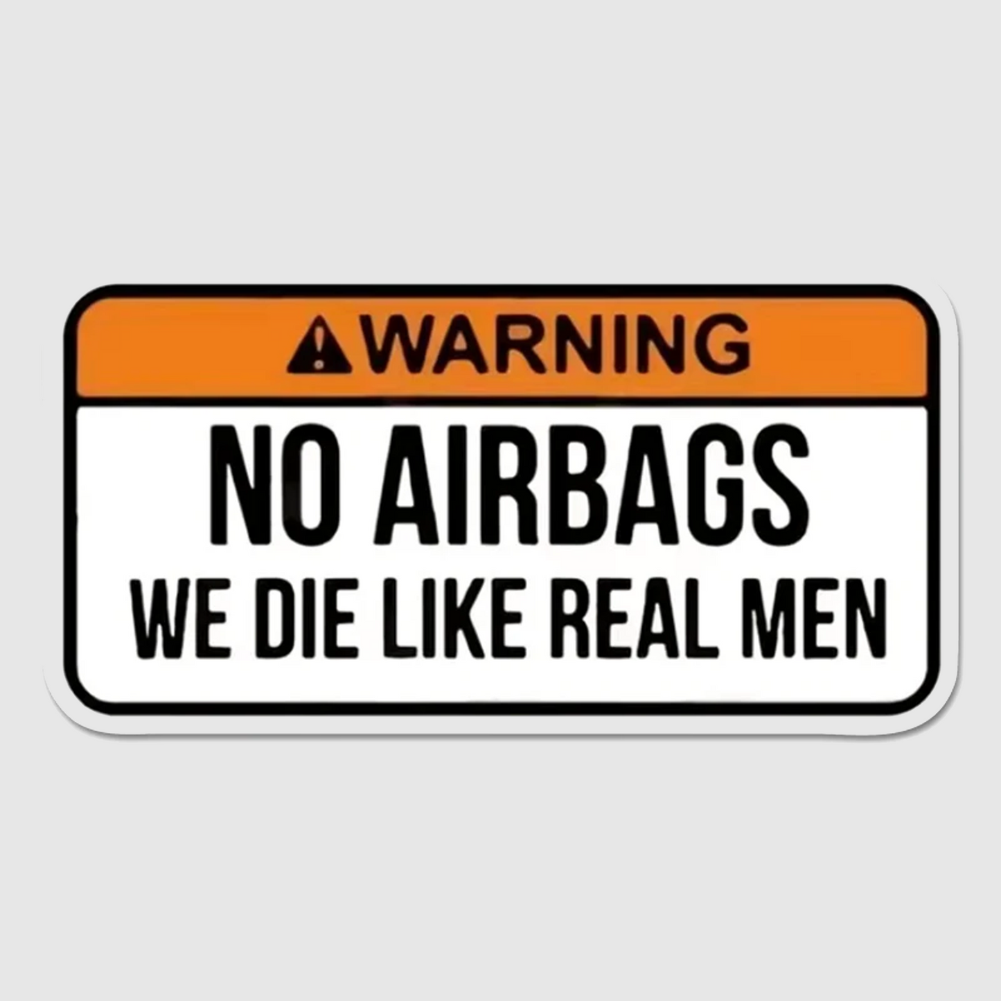 No Airbags Naklejka