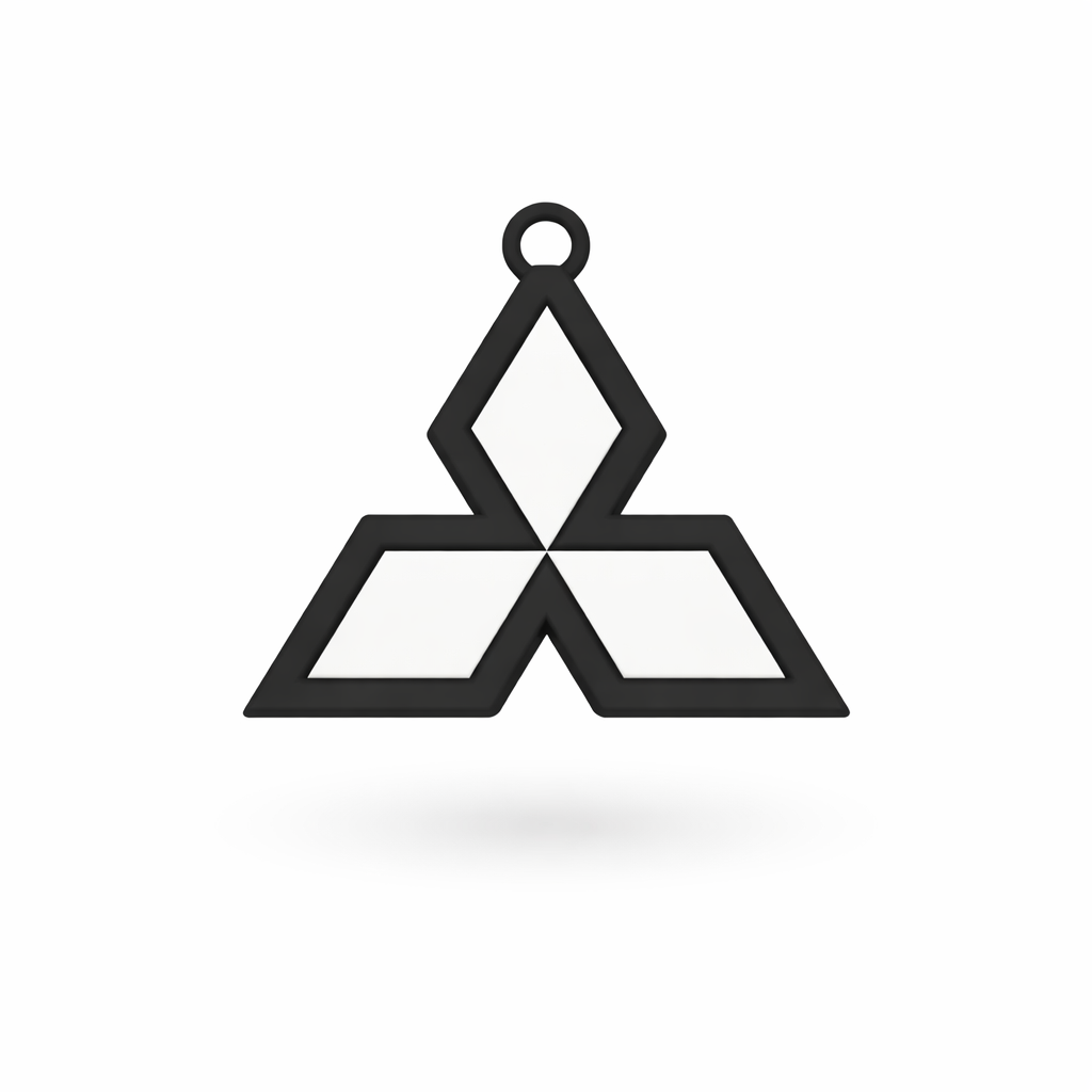 Logo Mitsubishi - Brelok do kluczy