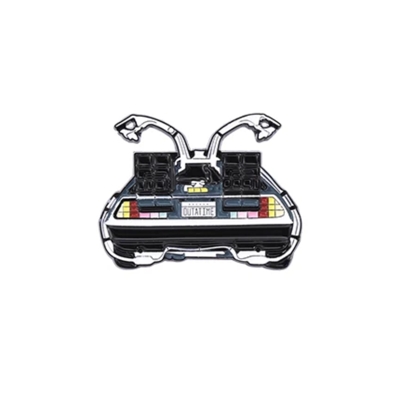 Przypinka DeLorean Tył