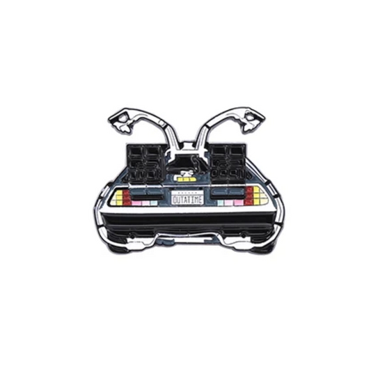 Przypinka DeLorean Tył