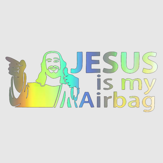 Jesus Is My Airbag Naklejka