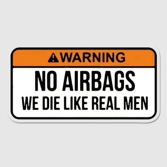 No Airbags Naklejka