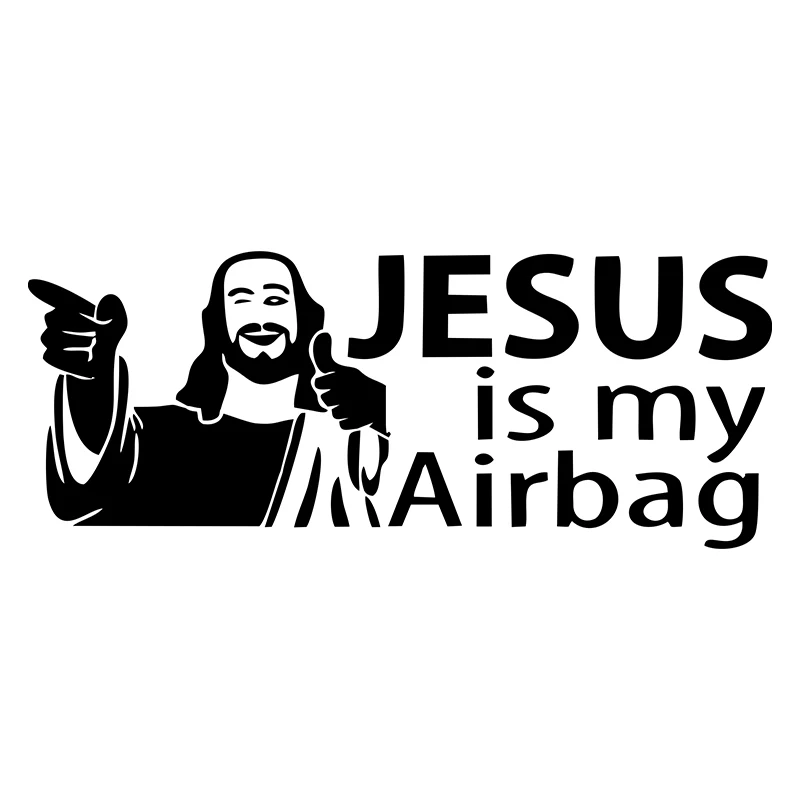 Jesus Is My Airbag Naklejka